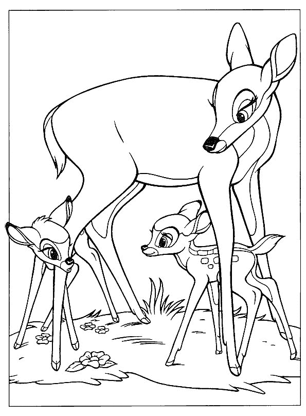 Coloring page: Bambi (Animation Movies) #128512 - Free Printable Coloring Pages