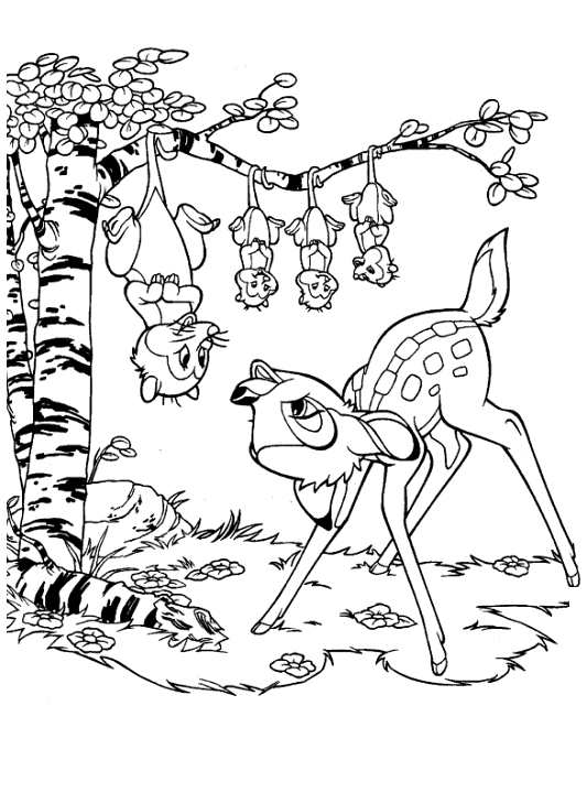 Coloring page: Bambi (Animation Movies) #128522 - Free Printable Coloring Pages