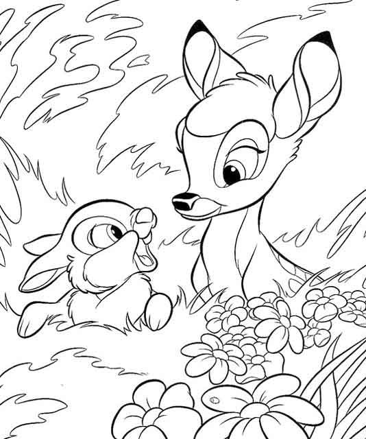 Coloring page: Bambi (Animation Movies) #128524 - Free Printable Coloring Pages