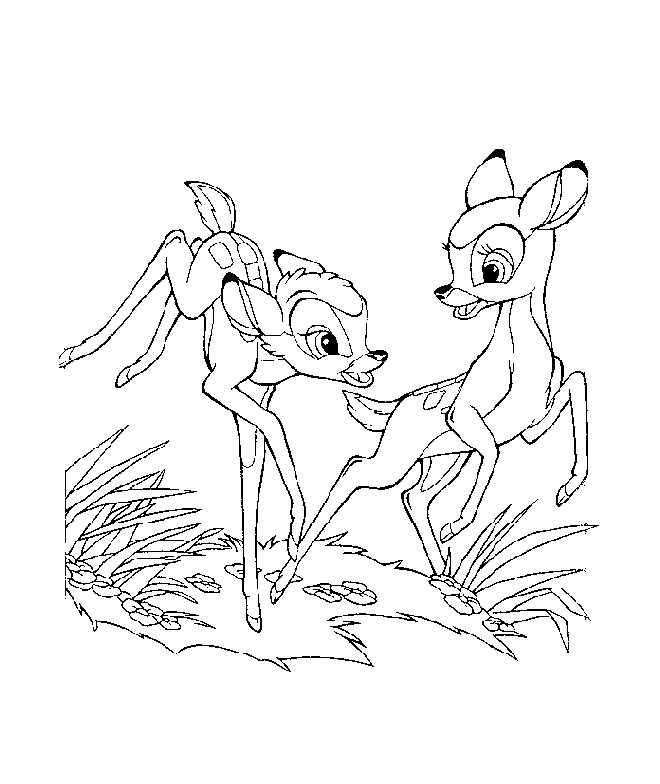 Coloring page: Bambi (Animation Movies) #128526 - Free Printable Coloring Pages