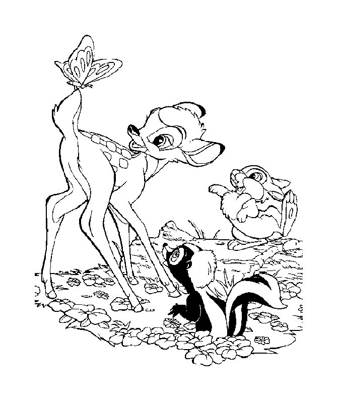 Coloring page: Bambi (Animation Movies) #128537 - Free Printable Coloring Pages