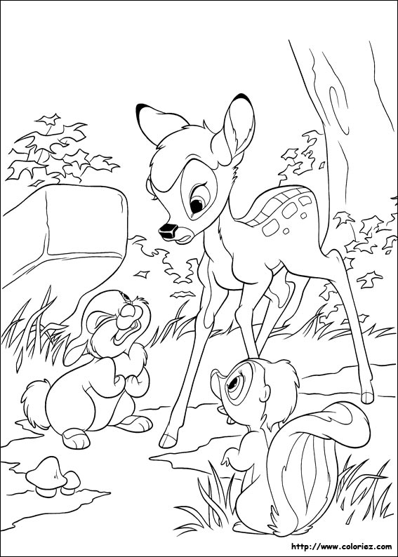 Coloring page: Bambi (Animation Movies) #128541 - Free Printable Coloring Pages