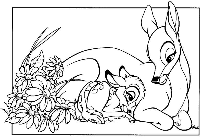 Coloring page: Bambi (Animation Movies) #128549 - Free Printable Coloring Pages