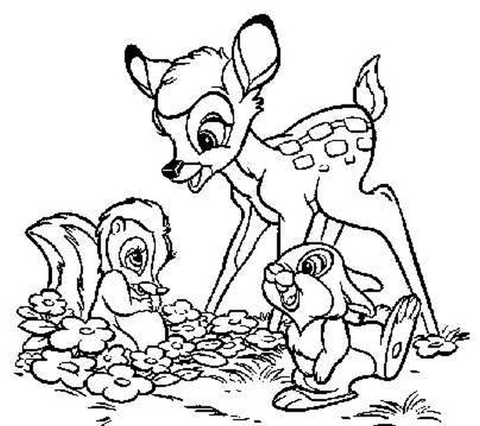 Coloring page: Bambi (Animation Movies) #128550 - Free Printable Coloring Pages