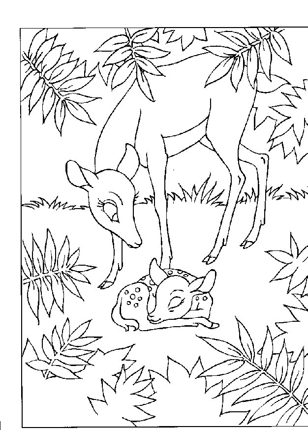 Coloring page: Bambi (Animation Movies) #128553 - Free Printable Coloring Pages