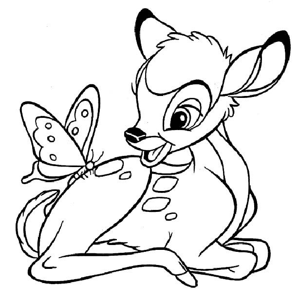Coloring page: Bambi (Animation Movies) #128559 - Free Printable Coloring Pages
