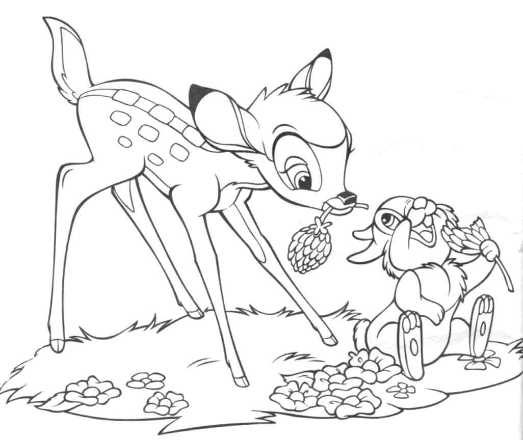 Coloring page: Bambi (Animation Movies) #128560 - Free Printable Coloring Pages