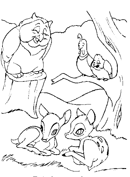 Coloring page: Bambi (Animation Movies) #128562 - Free Printable Coloring Pages