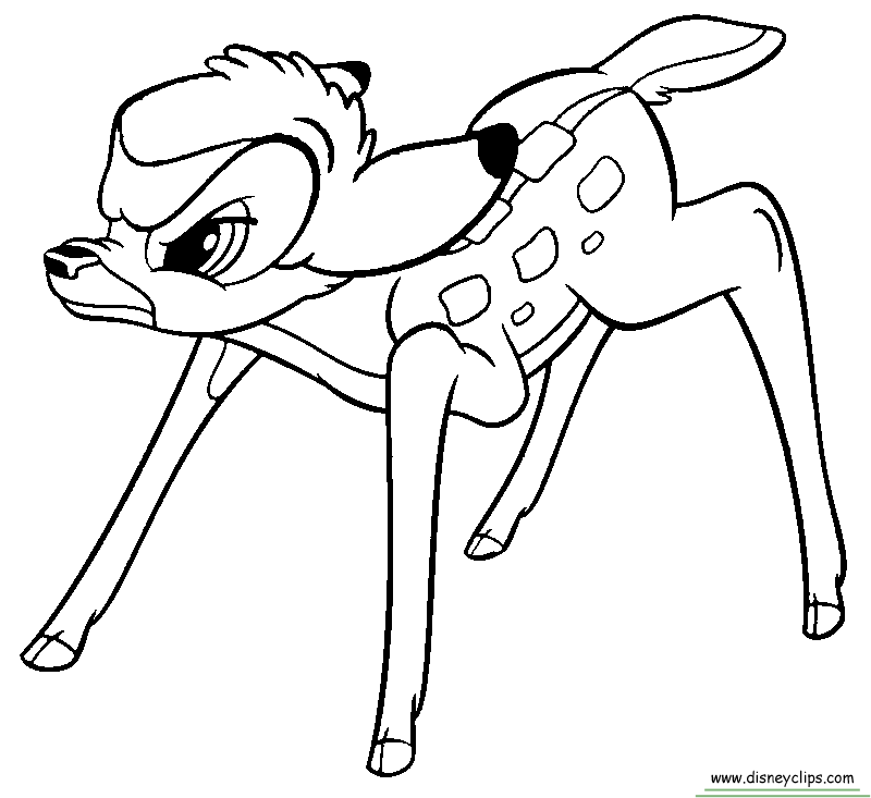 Coloring page: Bambi (Animation Movies) #128573 - Free Printable Coloring Pages