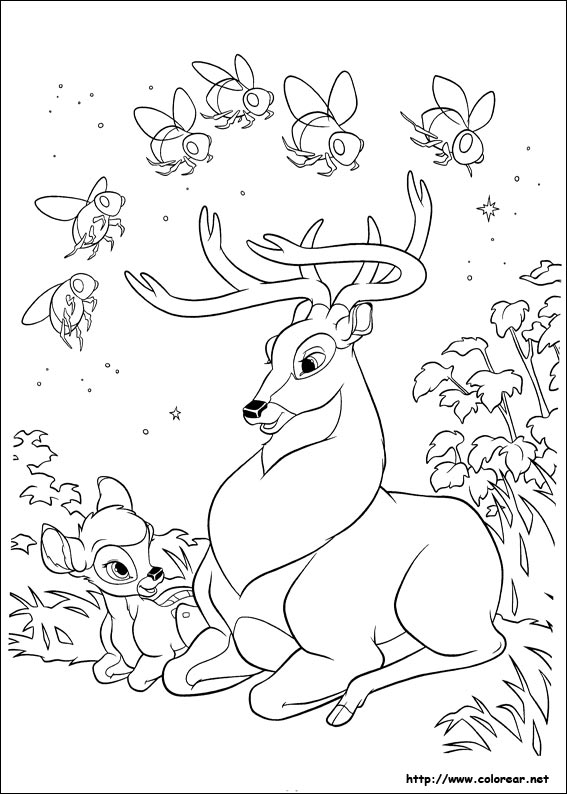 Coloring page: Bambi (Animation Movies) #128581 - Free Printable Coloring Pages