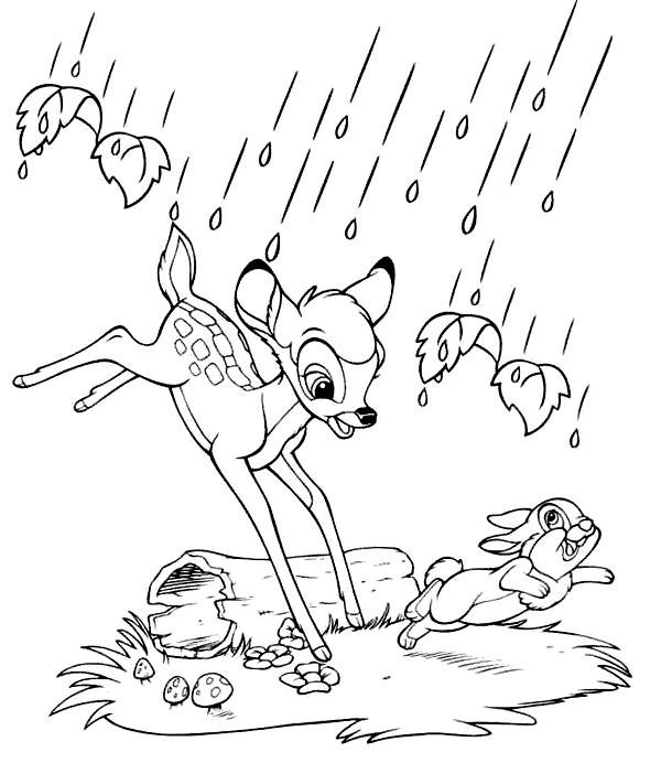 Coloring page: Bambi (Animation Movies) #128584 - Free Printable Coloring Pages