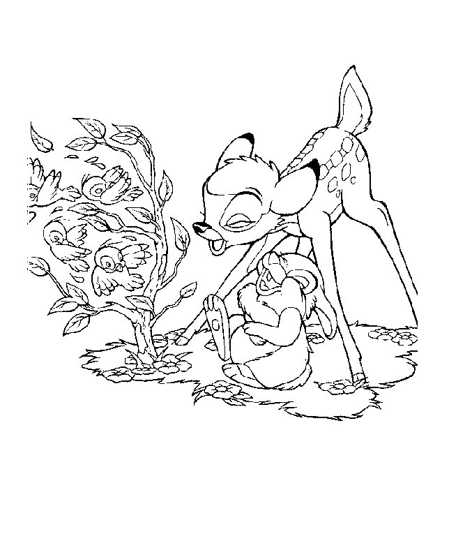 Coloring page: Bambi (Animation Movies) #128591 - Free Printable Coloring Pages