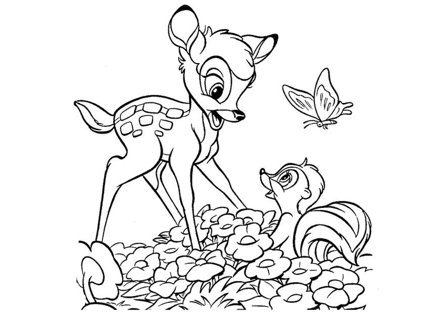 Coloring page: Bambi (Animation Movies) #128605 - Free Printable Coloring Pages