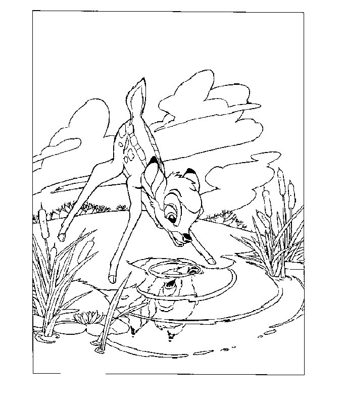 Coloring page: Bambi (Animation Movies) #128612 - Free Printable Coloring Pages