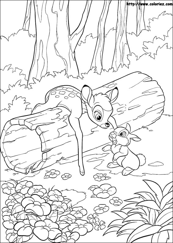 Coloring page: Bambi (Animation Movies) #128621 - Free Printable Coloring Pages