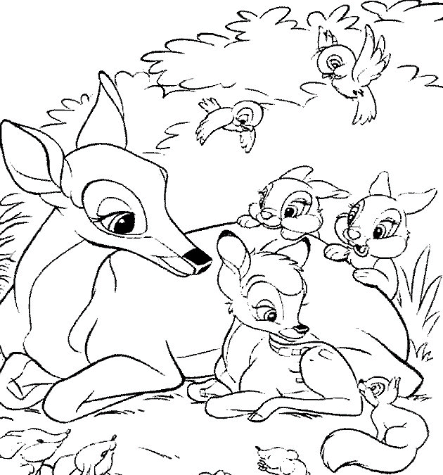 Coloring page: Bambi (Animation Movies) #128623 - Free Printable Coloring Pages