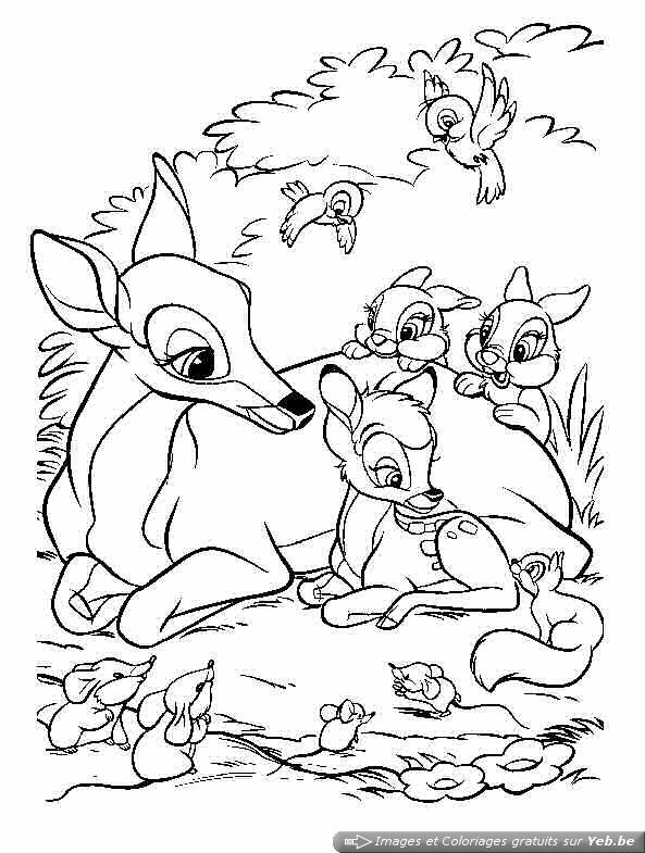 Coloring page: Bambi (Animation Movies) #128626 - Free Printable Coloring Pages