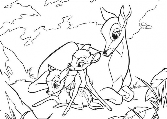 Coloring page: Bambi (Animation Movies) #128634 - Free Printable Coloring Pages