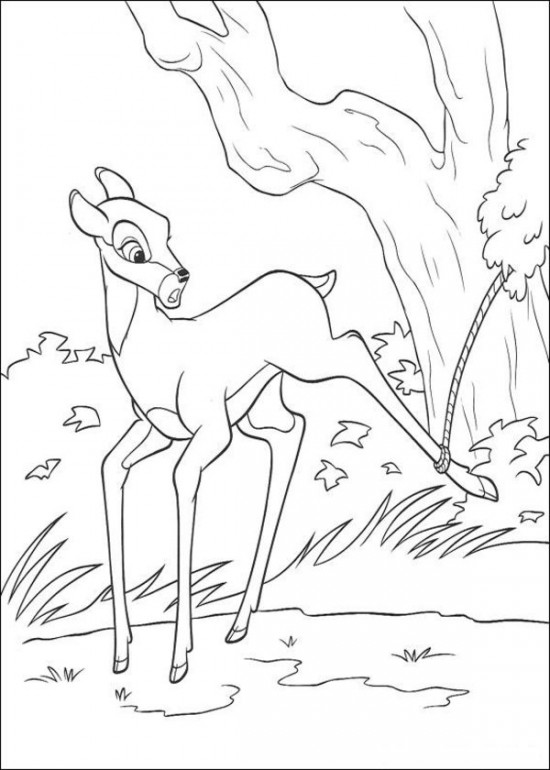 Coloring page: Bambi (Animation Movies) #128636 - Free Printable Coloring Pages
