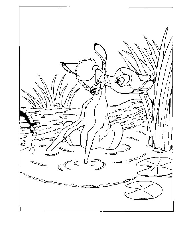 Coloring page: Bambi (Animation Movies) #128652 - Free Printable Coloring Pages