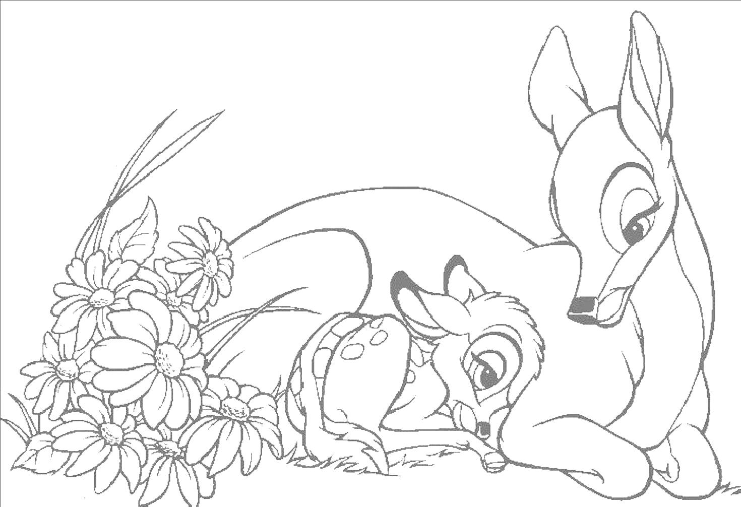 Coloring page: Bambi (Animation Movies) #128655 - Free Printable Coloring Pages