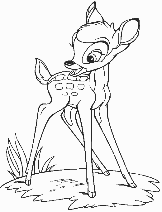 Coloring page: Bambi (Animation Movies) #128667 - Free Printable Coloring Pages