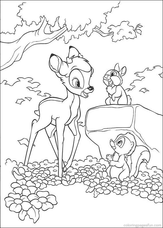 Coloring page: Bambi (Animation Movies) #128674 - Free Printable Coloring Pages