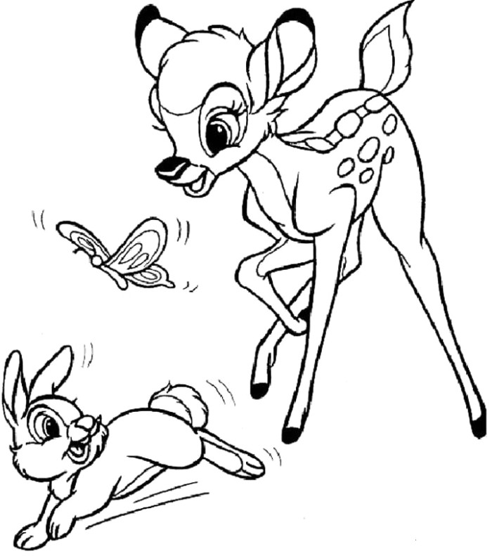 Bambi #165 (Animation Movies) – Printable coloring pages