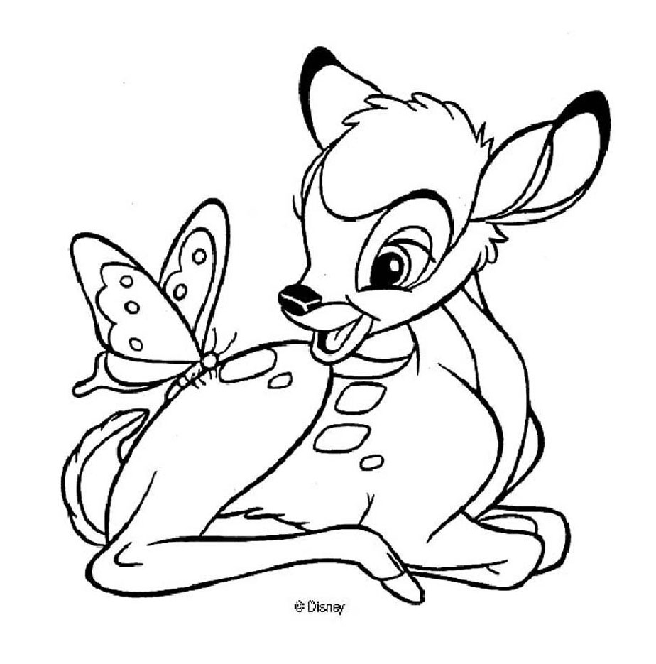 Coloring page: Bambi (Animation Movies) #128694 - Free Printable Coloring Pages