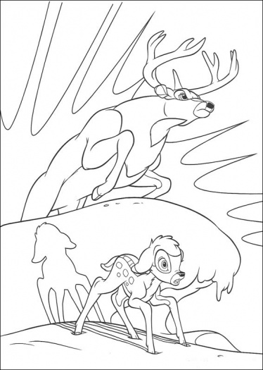 Coloring page: Bambi (Animation Movies) #128696 - Free Printable Coloring Pages