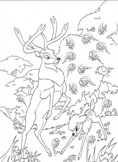 Coloring page: Bambi (Animation Movies) #128705 - Free Printable Coloring Pages