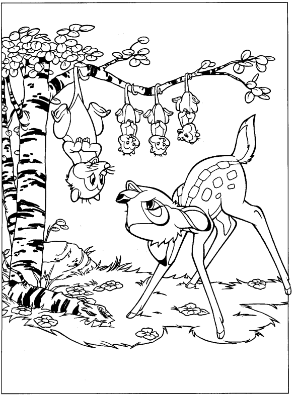 Coloring page: Bambi (Animation Movies) #128713 - Free Printable Coloring Pages