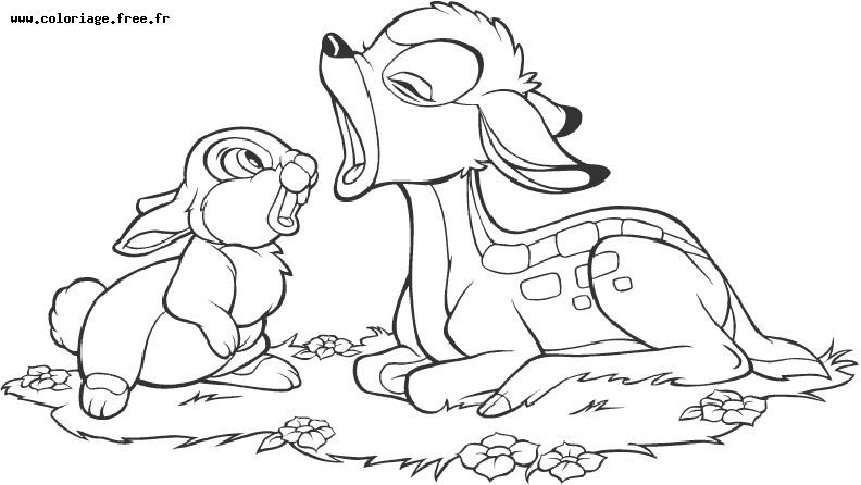 Coloring page: Bambi (Animation Movies) #128714 - Free Printable Coloring Pages