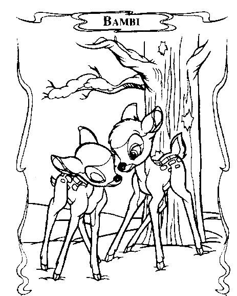 Coloring page: Bambi (Animation Movies) #128715 - Free Printable Coloring Pages