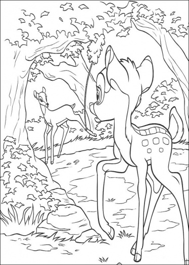 Coloring page: Bambi (Animation Movies) #128719 - Free Printable Coloring Pages