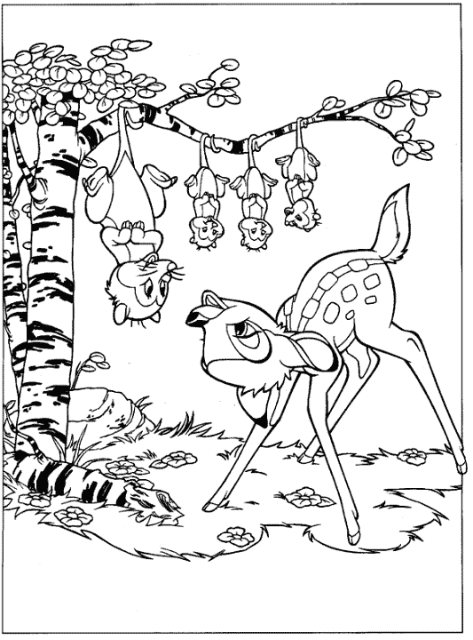 Coloring page: Bambi (Animation Movies) #128720 - Free Printable Coloring Pages