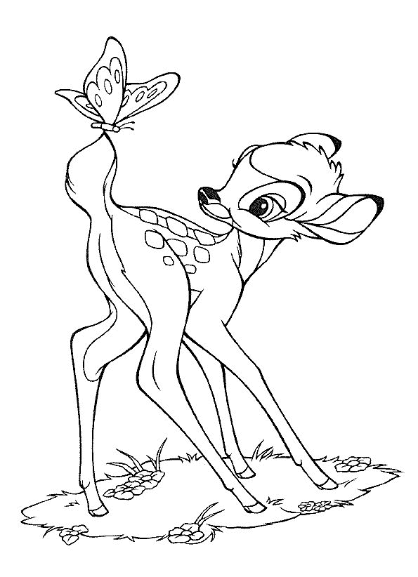 Coloring page: Bambi (Animation Movies) #128721 - Free Printable Coloring Pages