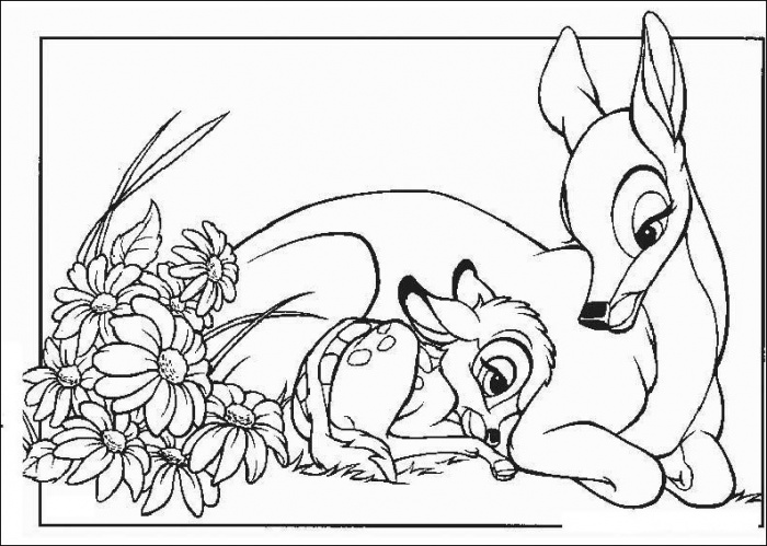 Coloring page: Bambi (Animation Movies) #128723 - Free Printable Coloring Pages