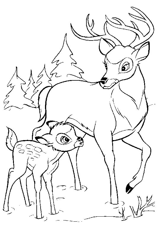 Coloring page: Bambi (Animation Movies) #128725 - Free Printable Coloring Pages