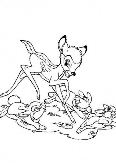 Coloring page: Bambi (Animation Movies) #128734 - Free Printable Coloring Pages