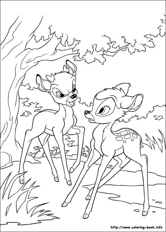 Coloring page: Bambi (Animation Movies) #128743 - Free Printable Coloring Pages