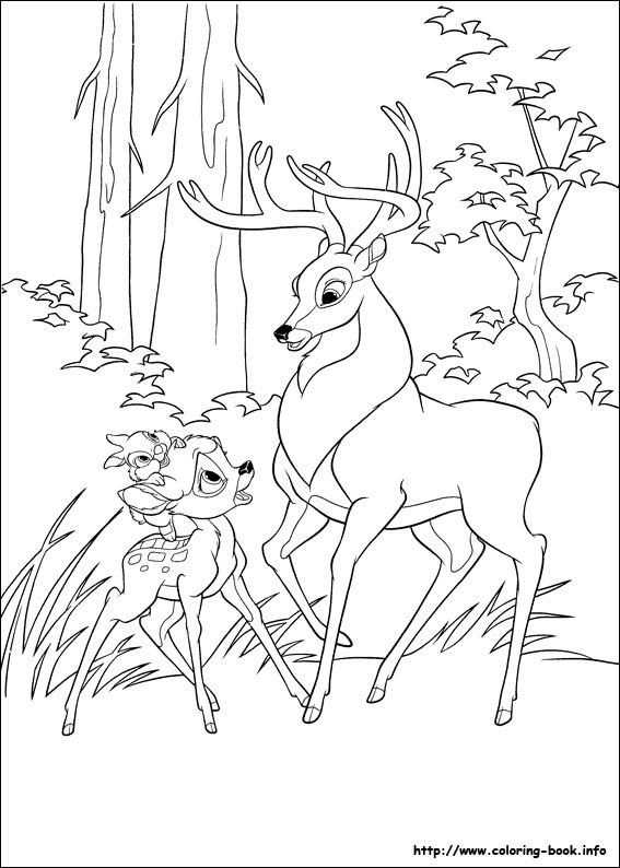 Coloring page: Bambi (Animation Movies) #128747 - Free Printable Coloring Pages