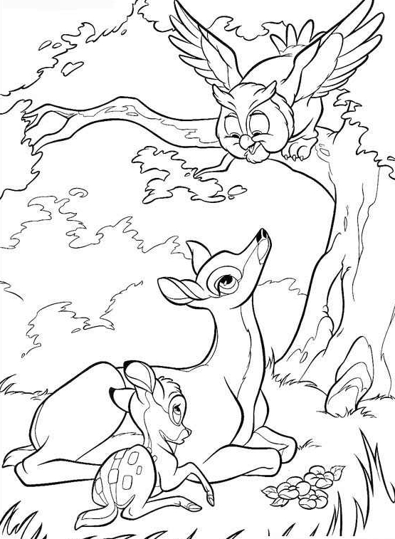 Coloring page: Bambi (Animation Movies) #128750 - Free Printable Coloring Pages