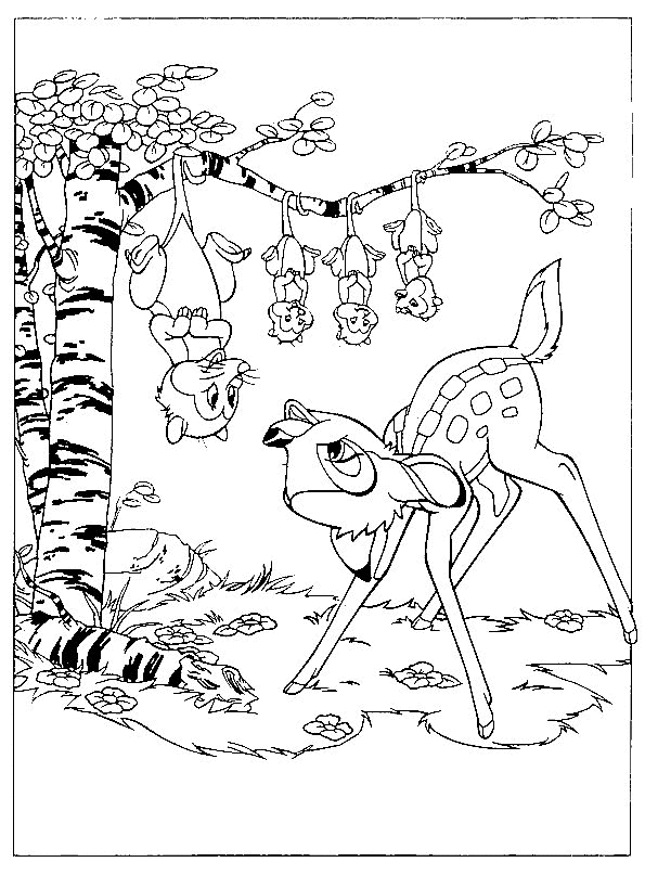 Coloring page: Bambi (Animation Movies) #128768 - Free Printable Coloring Pages