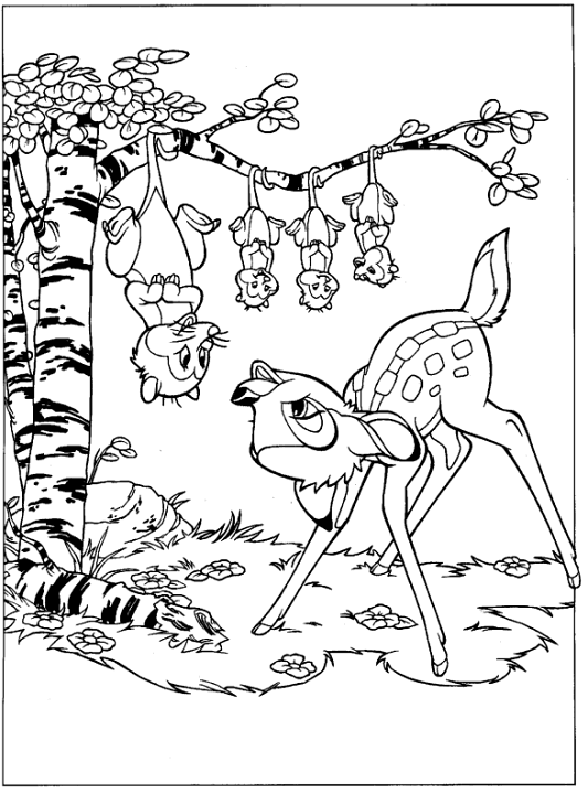 Coloring page: Bambi (Animation Movies) #128772 - Free Printable Coloring Pages