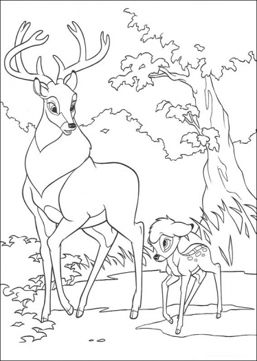 Coloring page: Bambi (Animation Movies) #128777 - Free Printable Coloring Pages