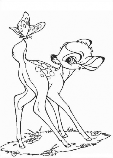 Coloring page: Bambi (Animation Movies) #128778 - Free Printable Coloring Pages