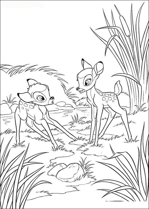 Coloring page: Bambi (Animation Movies) #128781 - Free Printable Coloring Pages