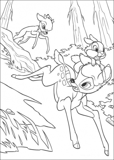 Coloring page: Bambi (Animation Movies) #128783 - Free Printable Coloring Pages