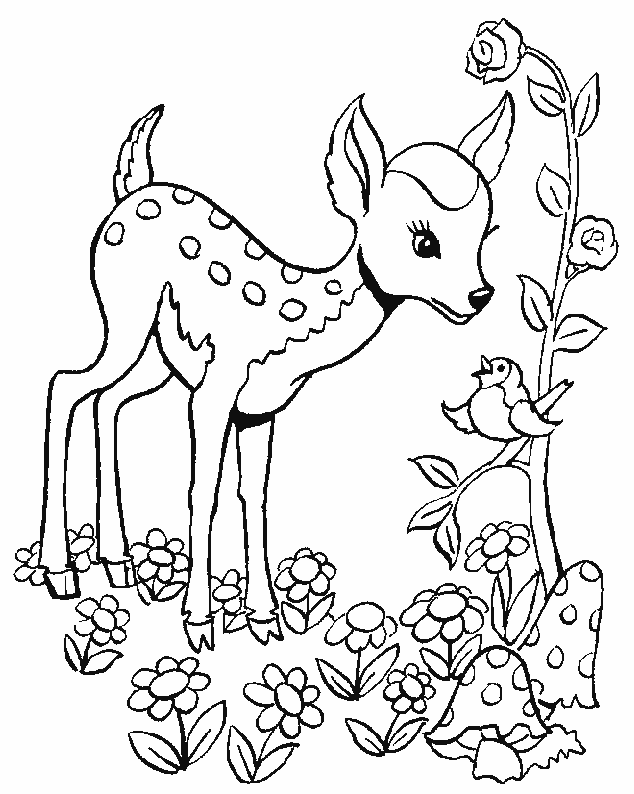 Coloring page: Bambi (Animation Movies) #128789 - Free Printable Coloring Pages